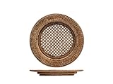 H&H sottopiatto ala tondo in rattan cm 32