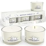 Candele Profumate Idee Regalo Donna | La Lavanda Set Candele Profumate Favorisce Il Sonno | La Camomilla Allevia Lo Stress | Candele Profumate Bomboniere Regalo Donna (Collezione di Sonno Calmo)