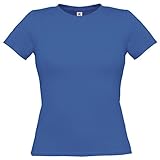 B C & Womens Ladies Only-Maglietta in Cotone con Angoli Elasticizzati Blu M