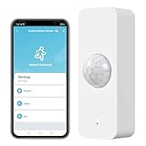 Sensore di movimento WiFi, sensore di movimento intelligente per la sicurezza domestica, monitoraggio remoto tramite app del sensore di movimento wireless, compatibile con il comando vocale Alexa.1PCS