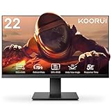 KOORUI Monitor 22" FULL HD 75 Hz, (1920 x 1080, VA, VGA, HDMI 1.4), Flicker Safe, 99% sRGB, Contrasto 3000:1, Tempo di Risposta 5 ms, Reclinabile, Nero