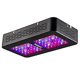 Lampada da coltivazione a LED, 300W LED doppia lente ottica Luce per piante, luce per piante da interno, Lampada di crescita 2 interruttori VEG e Bloom inclusi UV e IR