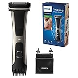 Philips BG7025/15 Bodygroom 7000 Depilatore Corpo da Uomo, Wet&Dry, Pettini Regolabili 3-11 mm, Testina 4D, Autonomia fino a 80 min