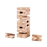 Legami - Gioco della Torre traballante, con 48 Mattoncini in Legno, 7,4x23,3 cm