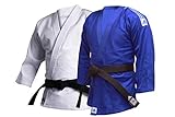 adidas Judo Uniforme Formazione Uniform-500g Arti Marziali Studente Gi, Uniforme da Allenamento Judo – 500 g per Studenti di Arti Marziali, J500, Blu, 150