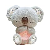 riou Koala Evoraco per Alleviare l ansia,Koala Lenitivo Evoraco,Peluche Koala,Lontra Che Respira e Rilassa,Lontra Che Dorme,Koala Giocattoli Bambini,con Luci Musicali e Movimento Ritmico per Bambino