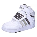 adidas Hoops Mid Shoes, Sneakers Unisex - Bambini e Ragazzi, Cloud White Orbit Grey Putty Grey, 30 EU