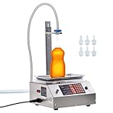 VEVOR Riempitrice Liquidi Capacità di Pesatura 30-15000 g, Riempitrice Liquidi Automatica per Bottiglie Controllo Digitale, Riempitrice da Banco per Imbottigliatrice Acqua Latte Vino Bevande Shampoo