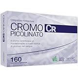 Cromo Picolinato - Glicemia Integratore, 200mcg. Cromo, 160 cpr contribuisce al mantenimento di livelli normali di glucosio nel sangue. Integratori per la Glicemia, Agocap Pharma