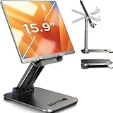 LISEN per iPad Stand Supporto Regolabile Tablet Stand per scrivania Portatile Monitor Supporto Tablet Home Office Deve Haves iPad Holder Accessori per Tablet/Monitor Portatile/PS/Switch 4.7"-15.9