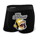 Henrnt Simpson Cartoon - Boxer da uomo slim Nero M