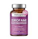 Glucomannano forte. Premium. Arricchito con Pale di fico d india dell Etna e Carrube siciliane. Vegano, Fibra Saziante Vegetale ad Alto Dosaggio. ZEROFAME®