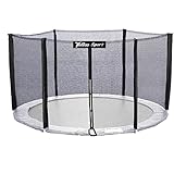 yelloo Rete di Sicurezza Protezione Ricambio Trampolino Elastico 185 245 305 366 427 cm Salta Saltarello (10ft Rete per, Ø 305 cm (6 Pali))