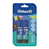 Pelikan Pelifix, Colla Stick 10g, Colla Trasparente, Senza Solventi, Lavabile, Sicura per i Bambini, per la Scuola, Lavoretti, Carta Cartoncino e Fotografie, Confezione da 2 Pezzi