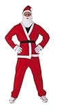 Rubie s- Costume Babbo Noel Classic Natale, Cartoni Animati, Colore Rosso E Bianco, Taglia Unica, S8900