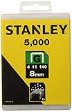 STANLEY, Set di graffette robuste tipo G, 8 mm, 5000 pz.1. 1-TRA705-5T