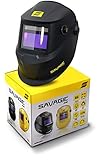 ESAB Savage™ - Visiera da saldatore A40, colore nero, dimmerabile, per saldatura TIG/ MIG, con 4 sensori Truecolor