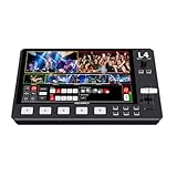 FEELWORLD L4 Video Mixer Switcher con touchscreen LCD da 10,1", multi-camera USB3.0 Fast Live Streaming Broadcast 4 HDMI in 1 SDI IN