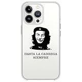 M - Italy Cover Compatibile Con Tutti i Modelli iPhone - HASTA LA CADREGA SEMPRE - Trasparente UltraSottili AntiGraffio Antiurto Case Custodia Marca