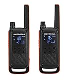 MOTOROLA Solutions - Lotto di 2 Walkie Talkie - TALKABOUT T82 - PMR 446 - Rosso/Nero - Lungo raggio - Indice IPX2 - Ideale per escursioni