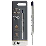 PARKER Quinkflow ricarica per penna a sfera, punta fine, nero