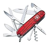 Victorinox, Huntsman, Coltellino Svizzero, Originale, Multiuso, Campeggio, 15 Funzioni, Lama, grande, Cavatappi