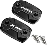 ZESIDIMO Tappi serbatoi olio freno moto accessori per Yamaha XMAX 125 250 300 X-MAX XMAX250 XMAX300 XMAX125 2018-2024 (Nero)