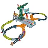 Il Trenino Thomas - I Suoni di Sodor Cranky Delivery, set con tre personaggi della serie, pista con suoni e trenini motorizzati a pile, giocattolo per bambini, 3+ anni, HXG13