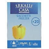 Arkalia Casa Sacchetti Freezer Medi 20 Pezzi, 20pz