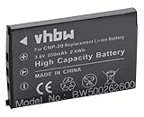 vhbw batteria compatibile con Casio Exilim EX Serie EX-S100, EX-S1PM, EX-S2, EX-S20, EX-S3 fotocamera digitale DSLR (550mAh, 3,6V, Li-Ion)