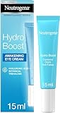 Neutrogena Hydro Boost Contorno Occhi Anti-Fatica, Contorno occhi idratante con Acido Ialuronico e Vitamina E, Aiuta ad attenuare i segni della stanchezza e le occhiaie, 15 ml