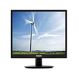 Philips 19S4QAB Monitor 19" LED IPS, Formato 5:4, Risoluzione 1280 x 1024, 5 ms, DVI, VGA, Inclinabile, Casse Audio Integrate, Attacco VESA, Flicker Free, Nero