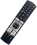 121AV Telecomando per TV LED LCD Telefunken Smart Ultra HD (RC4518P, RC4318P, RC4318), accesso diretto a Netflix, Youtube, Prime Video, Rakuten TV, Twitch