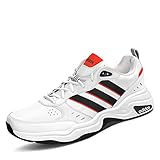 adidas Strutter Shoes, Sneaker Uomo, Cloud White/Core Black/Active Red, 42 2/3 EU