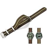 Niziruoup Cinturino per Orologio in Nylon Elastico 18mm 20mm 22mm Stile Nato Militare Strappo Paracadute Cinturini Sportivi di Ricambio in Tessuto Elastic Nylon Watch Strap per Uomo e Donna