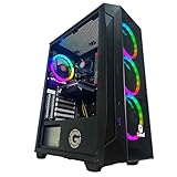 Golook PC Desktop Fisso Gaming • Core i7 • 32GB RAM • Scheda Video GTX750Ti 4GB • 1TB SSD • WiFi • W11 Pro • Computer • HDMI VGA • 4 Ventole RGB