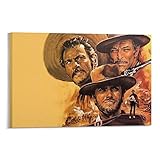 Il Buono, Il Brutto, Il Cattivo Spaghetti Western Poster (3) Art Poster su tela Pittura Decorazione da parete Foto Casa Moderna Poster Decorativi 40 x 60 cm