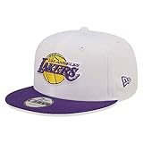 New Era NBA Los Angeles Lakers White Crown Team 9FIFTY Snapback cap, Größe:M/L