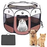 Dhqkqg Box Pieghevole per Animali Domestici, Recinti Gioco Portatile Animali Domestici, Impermeabile Oxford Box per Cani, Box Cani per Interno, per Cuccioli, Conigli, Gatti, 73 x 73 x 43 cm