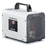 CREWORKS 15000mg/h Generatore di Ozono Digitale Ozonizzatore per Ambienti 0-300㎡ Ozonizzatore Purificatore d Aria Ozono con Dispaly Timer Ciclico 120 Min per Rimozione Odori di Ambienti Casa Auto