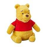 Disney Store Peluche di Winnie Pooh, 30 cm/12", in tessuto morbido al tatto con dettagli ricamati, indossa la classica maglietta rossa, per tutte le età