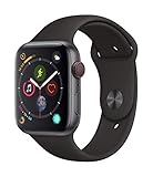 Apple Watch Series 4 44mm (GPS - Cellular) - Cassa In Alluminio Color Grigio Siderale Con Nero Cinturino Sport (Ricondizionato)