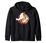 Ghostbusters Halloween Pumpkin Classic Logo Felpa con Cappuccio