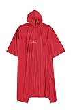 Ferrino Poncho Junior, Mantella Unisex, Rosso, 120 cm