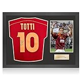 Exclusive Memorabilia Maglia della Roma 1998-99 autografata da Francesco Totti. Cornice dell icona