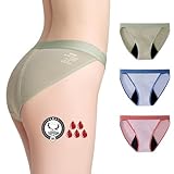 FOTOOL Mutanda Perizoma Donna Cotone Slip Ciclo Costume Mestruale Donne Mutande Assorbenti Mestruazioni Postpartum (3 Colors, L)