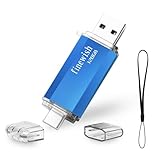 Chiavetta USB Type C 128 GB, 2 in 1 OTG Penna USB 128 giga USB C Pen Drive 128GB per PC/New MacBook/Tablet/Smartphone Huawei, Samsung, Xiaomi, Oneplus (Blu)