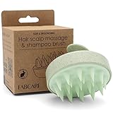 Fabcare Massaggiatore Cuoio Capelluto | Spazzola Massaggio Cuoio Capelluto | Steli di Grano, Silicone | Massaggiatore | Capelli Asciutti e Bagnati | Crescita Capelli, Circolazione, Trattamenti Capelli