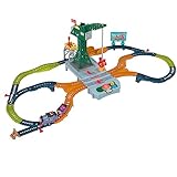 Il Trenino Thomas - I Suoni di Sodor Cranky Delivery, set con pista e 3 personaggi inclusi, con 60 melodie musicali e suoni ferroviari, giocattolo per bambini, 3+ anni, HRC47