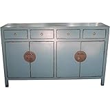 ETNIC ART - Buffet Cinese Celeste con cassetti-157x95x44-LW-460